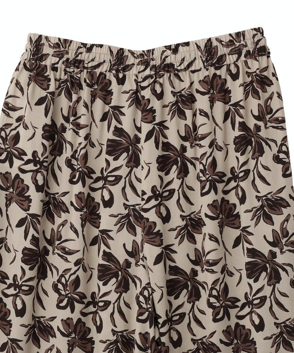 YECCA VECCA アートプリントスリットワイドパンツ 