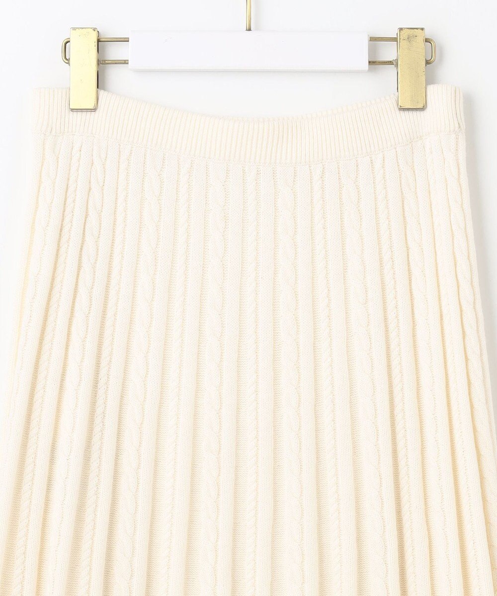 ANY SIS L 【セットアップ対応】スフレケーブルニット スカート 