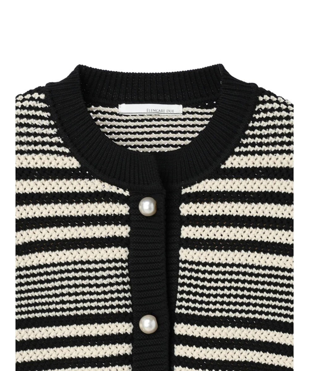 Green Parks ・ＥＬＥＮＣＡＲＥ　ＤＵＥ　パール釦カーディガン 