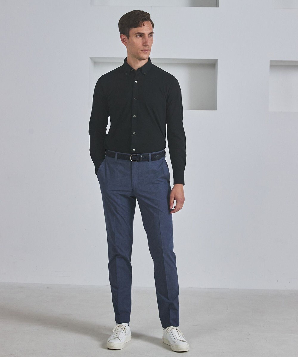 GOTAIRIKU 胸ポケット付にアップデート【吸水速乾/ストレッチ】クールマックス鹿の子 ビズシャツ_ボタンダウン 