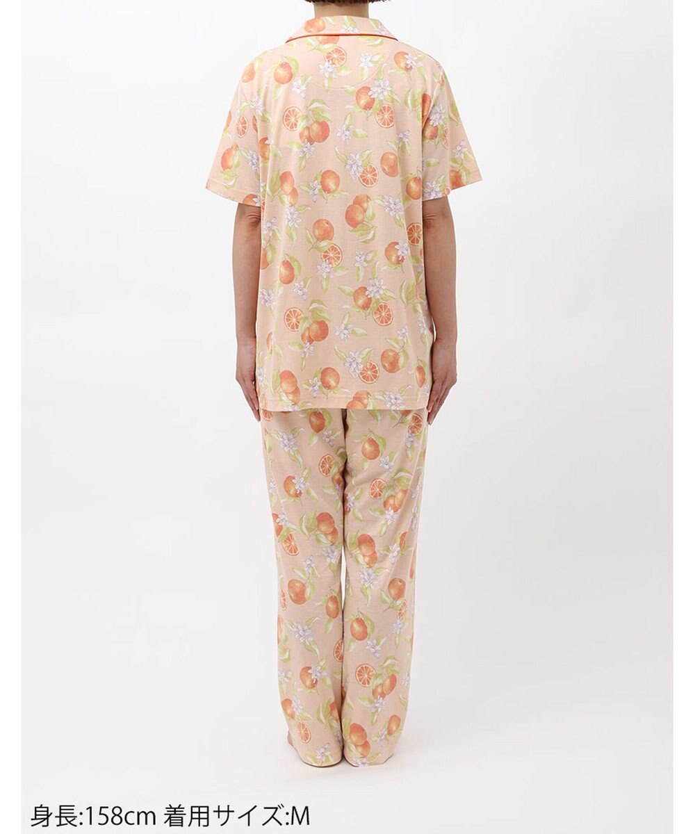 Wing パジャマ 5分袖 半袖 長ズボン 綿混(本体) 天竺素材 レディース EP8077 ウイング／ワコール 