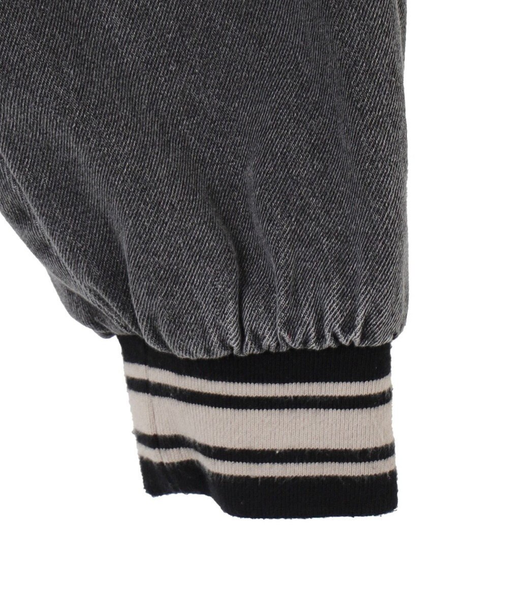 WEGO スタジアムロゴデニムショートスタジャン 