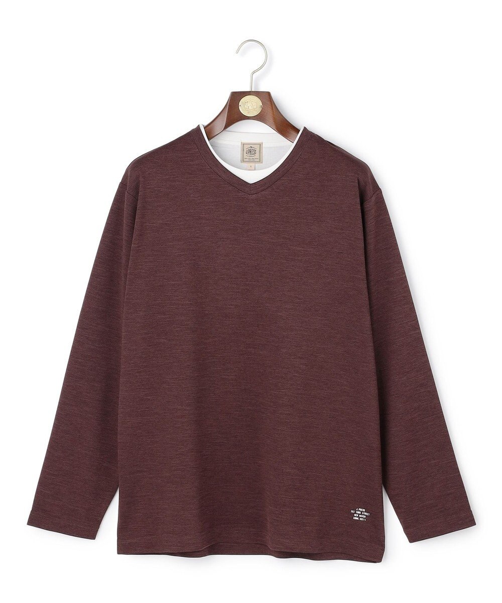 J.PRESS MEN 【WEB・一部店舗限定】フェイクレイヤード ロングスリーブTシャツ 