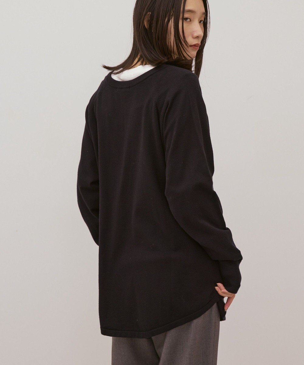 AMERICAN HOLIC バイパチ2WAYヘンリーネックニットプルオーバー 