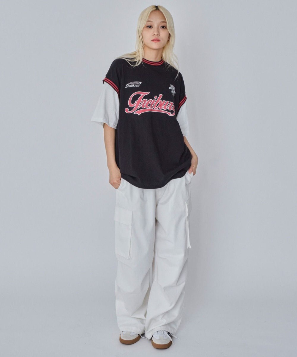 WEGO 【ユニセックス着用ITEM/MLサイズ展開】フェイクタンクグラフィックT（SS） 