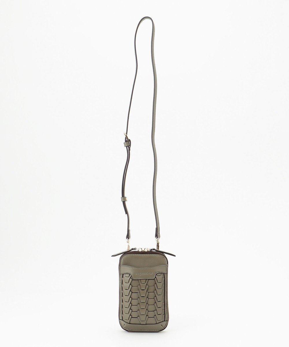 LA BAGAGERIE 【veganview】v piece mesh smartphone shoulder bag 