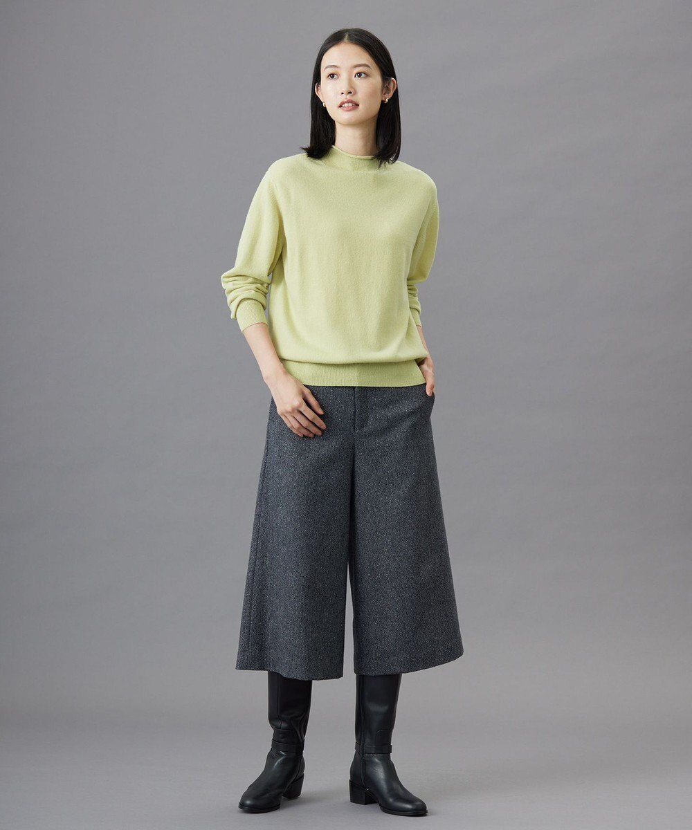 J.PRESS LADIES S 【WEB限定】ネップヘリンボーン ガウチョ パンツ 