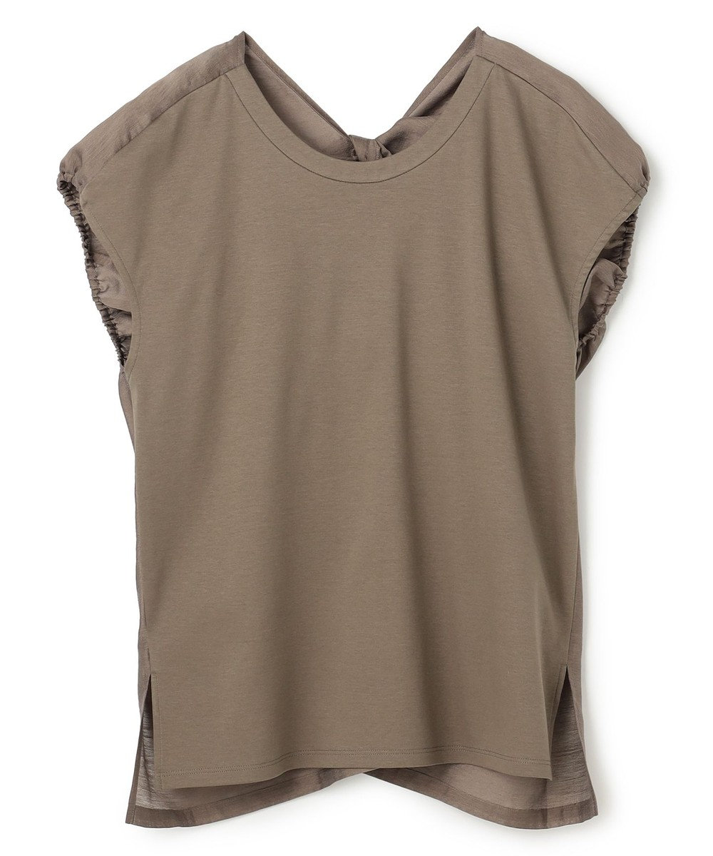 BEIGE， ZEOLITE / バックツイスト コンビトップス 