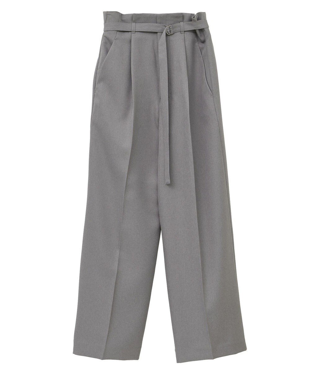 YECCA VECCA 【UVカット/接触冷感/洗える】ベルト付きイージーケアワイドパンツ 