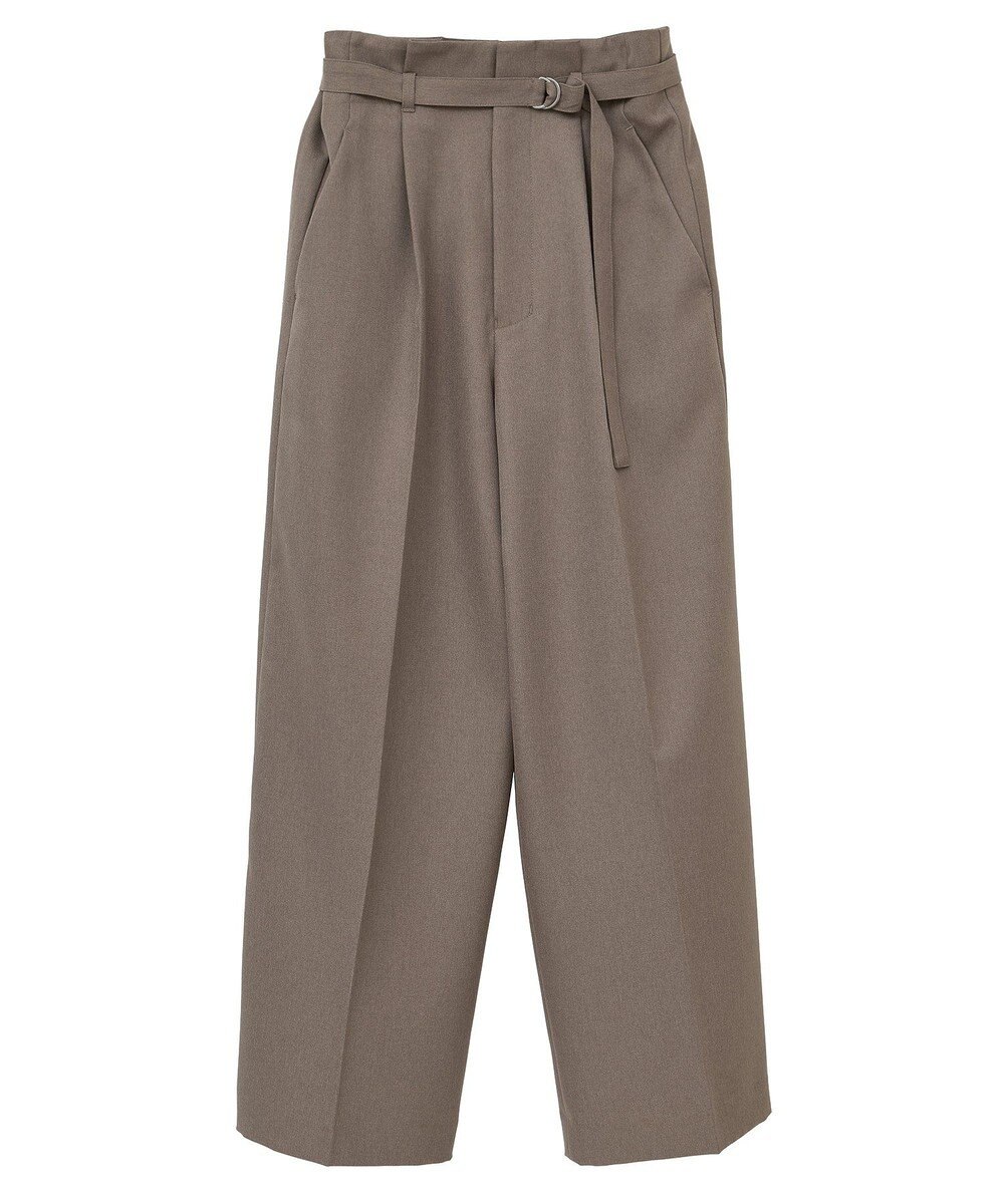 YECCA VECCA 【UVカット/接触冷感/洗える】ベルト付きイージーケアワイドパンツ 