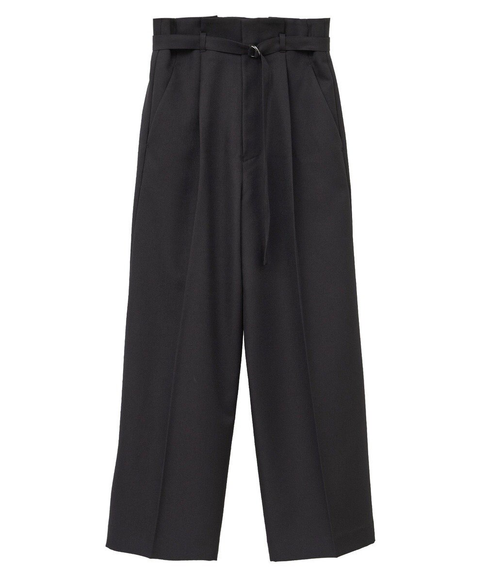 YECCA VECCA 【UVカット/接触冷感/洗える】ベルト付きイージーケアワイドパンツ 