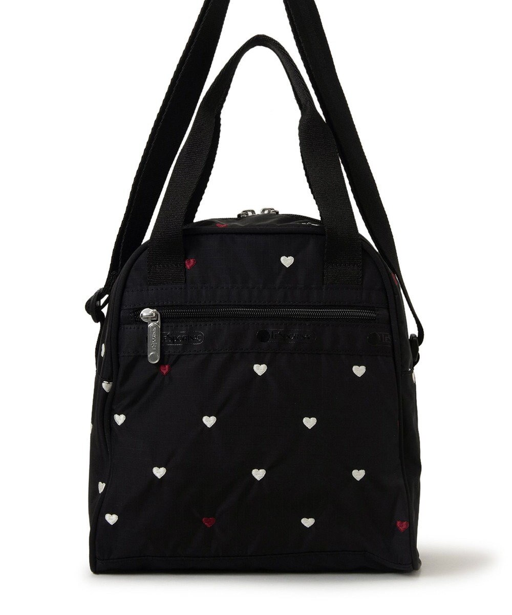LeSportsac N/S MINI SATCHEL/レッド/ホワイトハートEMB 