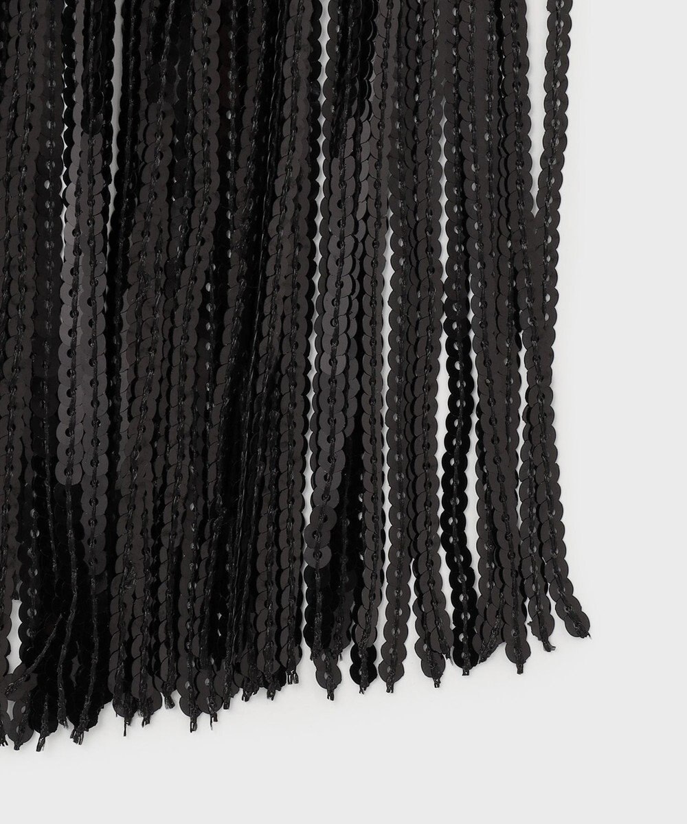 GRACE CONTINENTAL スパンコールフリンジスカート 