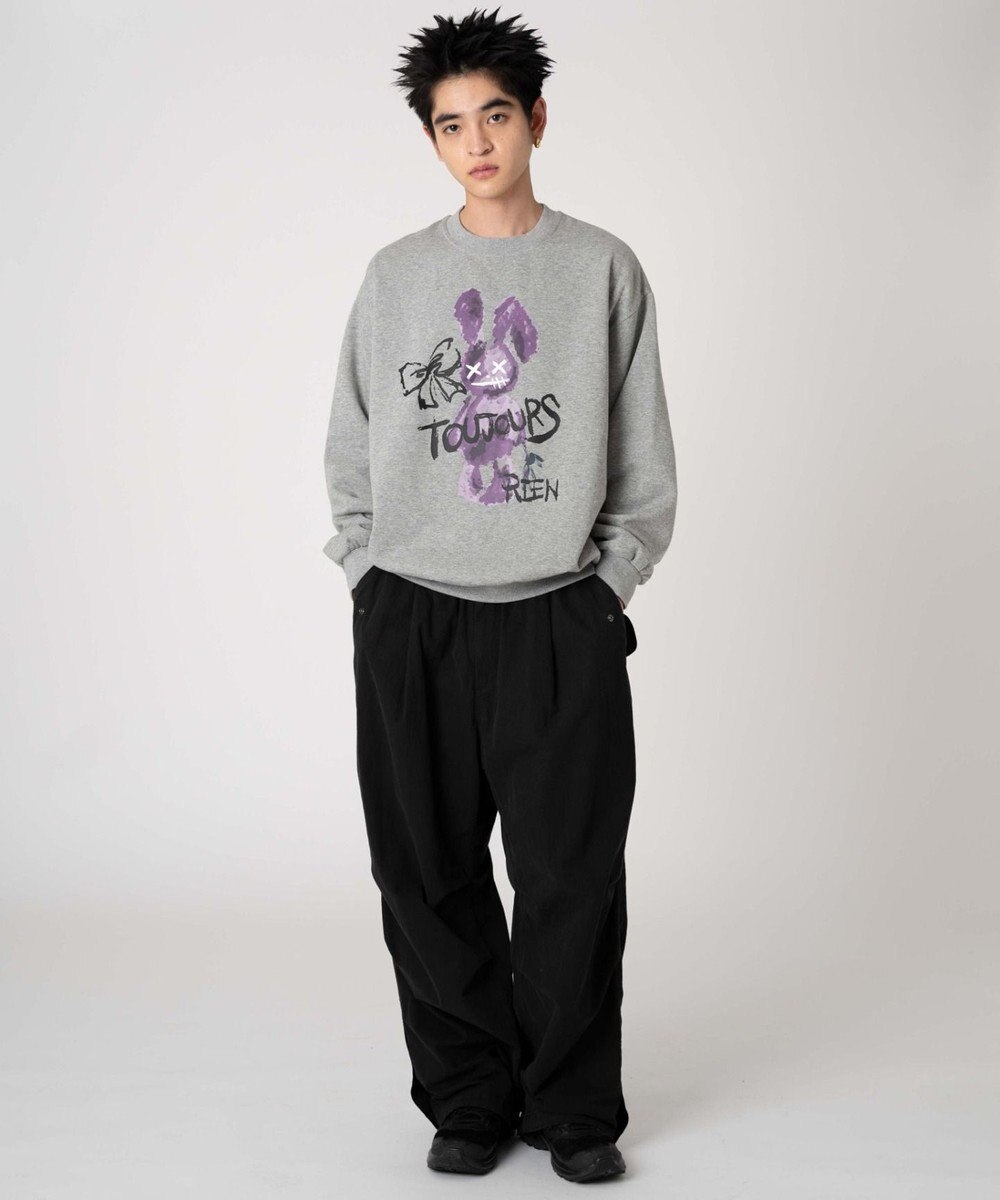 WEGO 【裏起毛/ユニセックス着用ITEM/SMLサイズ展開】アソートグラフィックプルオーバー（4） 