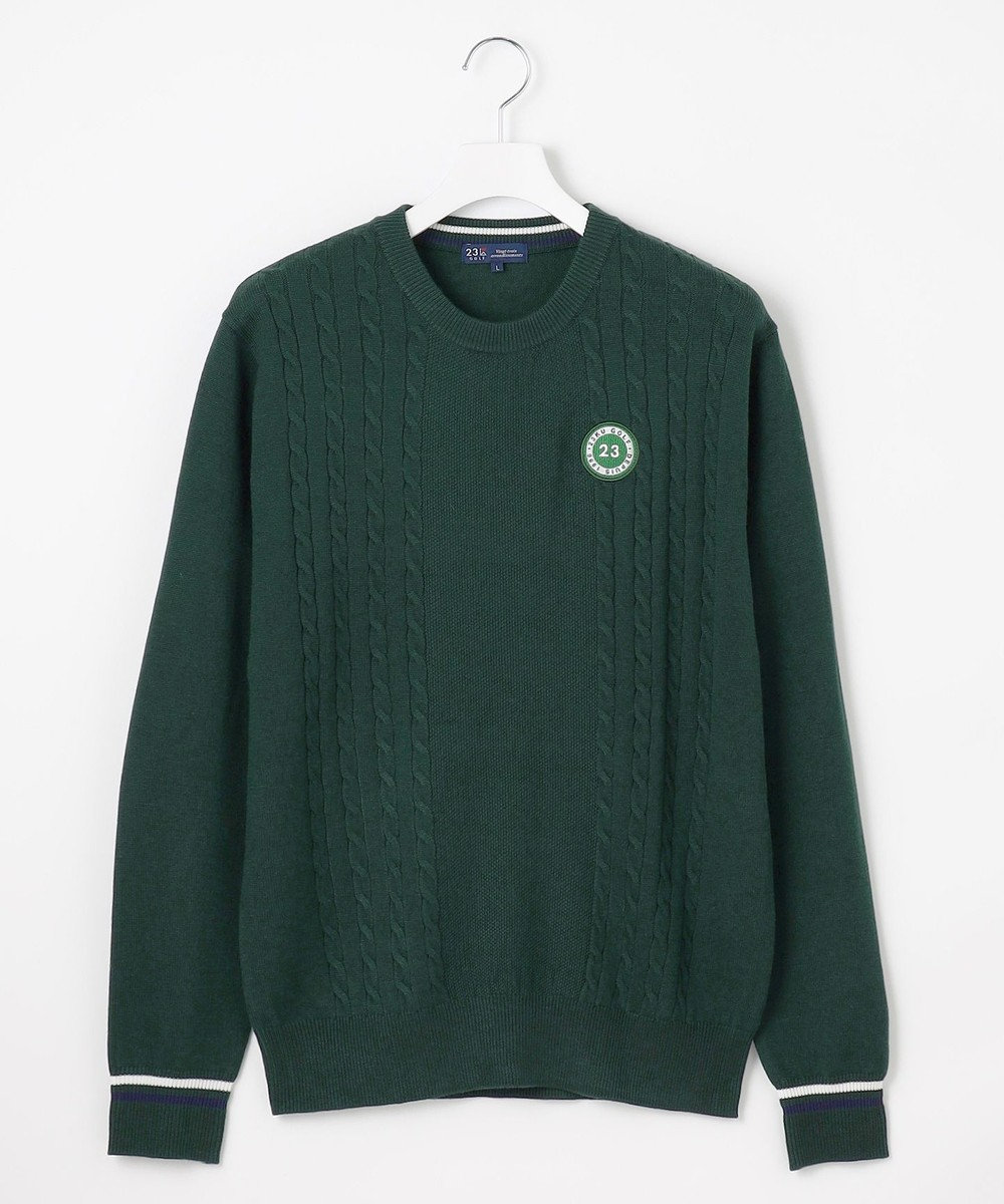 23区GOLF 【MEN】ウールブレンド カラーニット ラウンドから普段のお出かけや、お散歩まで◎ 