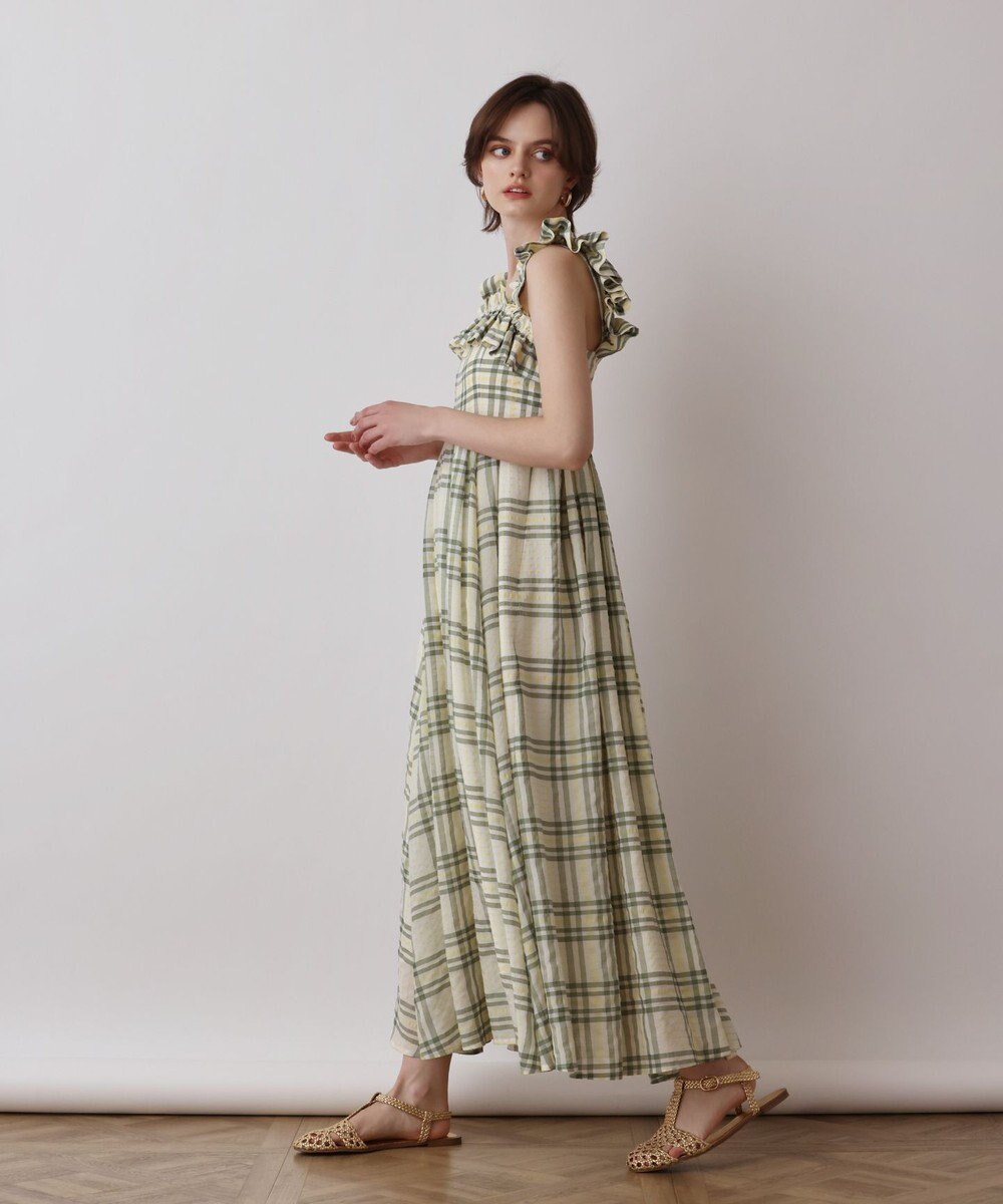 GRACE CONTINENTAL チェックサッカーワンピース 