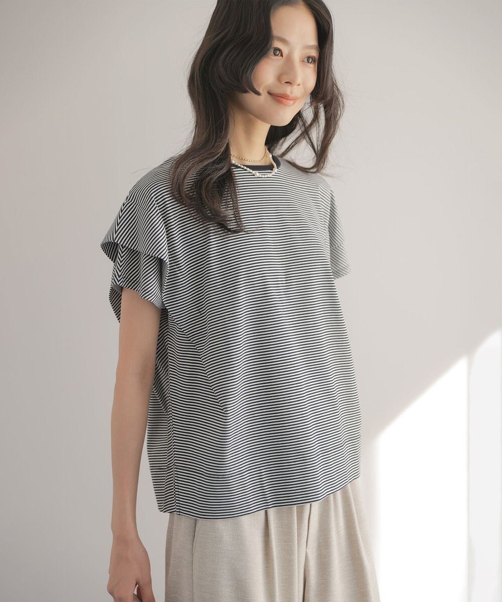 組曲 S GIZAコットンドルマンスリーブ Tシャツ 