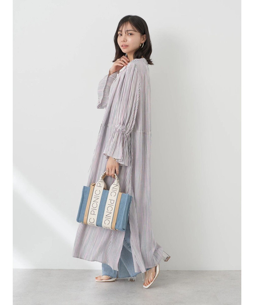 earth music&ecology マルチストライプワンピース 