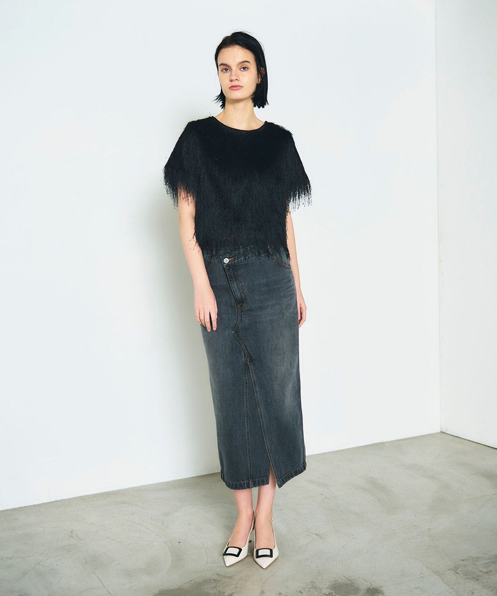 GRACE CONTINENTAL タイトデニムスカート 