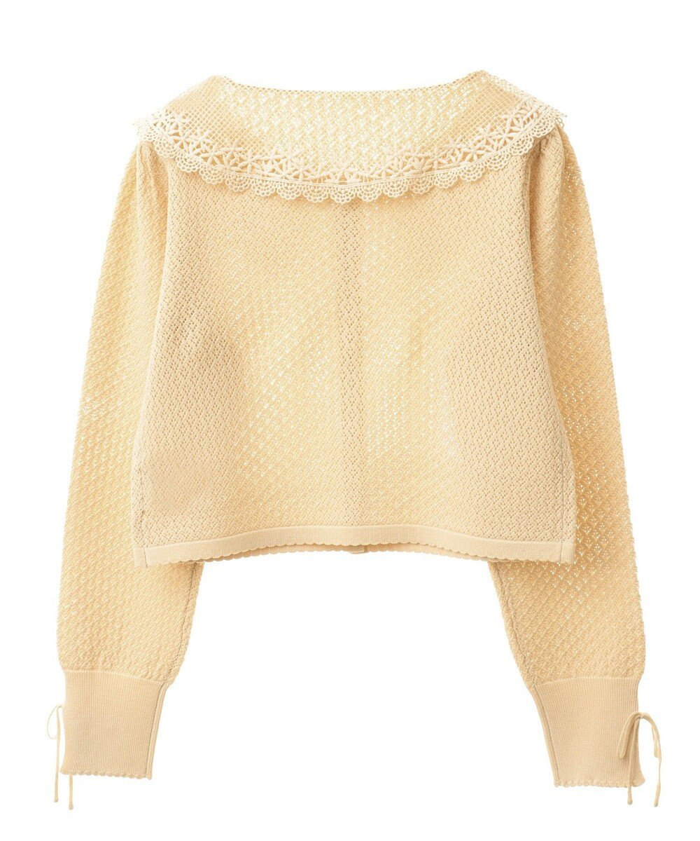 earth music&ecology レース襟カーディガン 