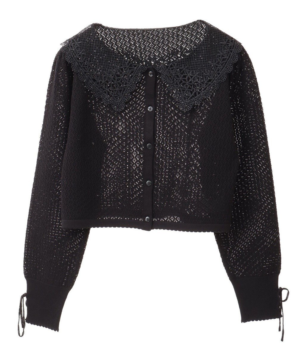 earth music&ecology レース襟カーディガン 