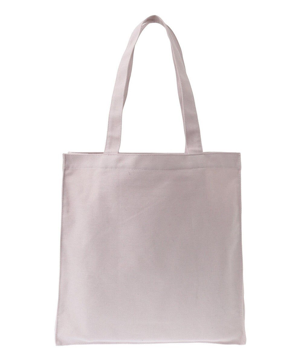 Maison de FLEUR ブランドロゴ刺繍スクエアトートバッグ 