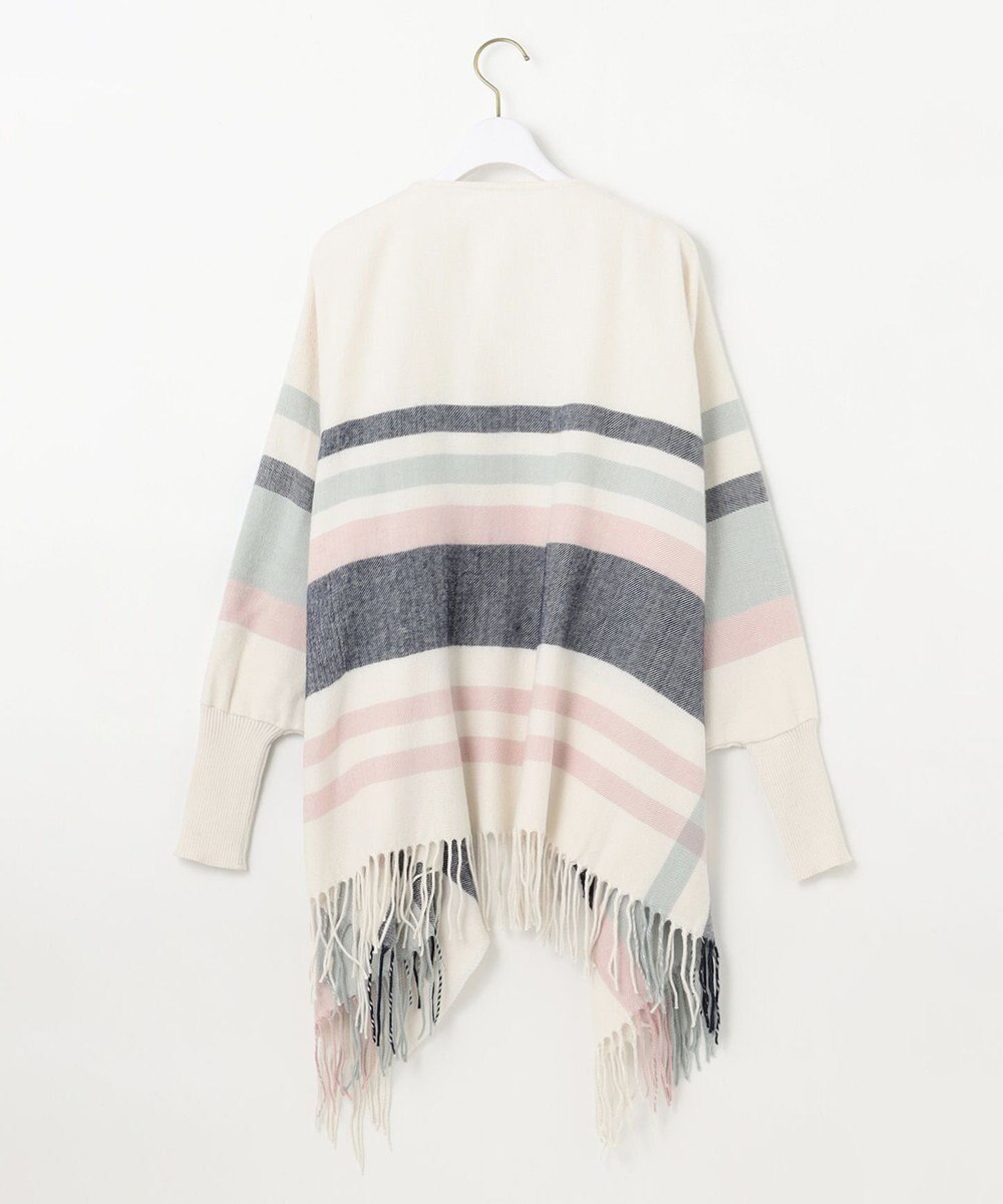 ANY SIS チェック ポンチョ 