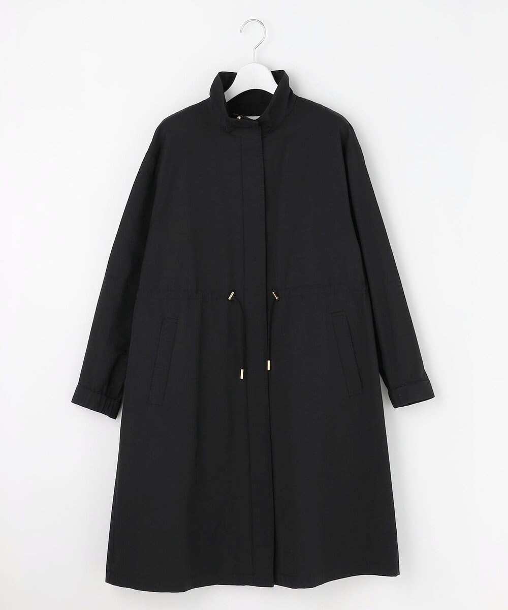 自由区 S コットンナイロンタッサースタンドカラー コート 