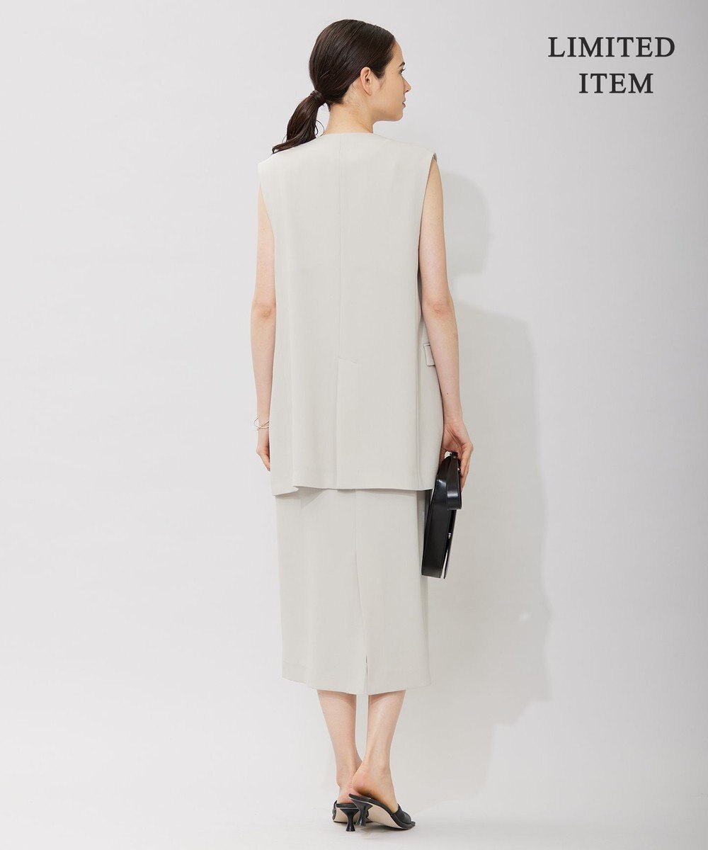 ICB 【WEB限定・洗える】BackSatinGeorgette ジャンパースカートワンピース 