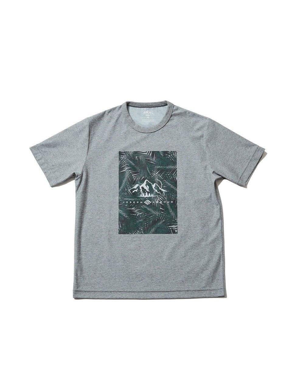 JOSEPH ABBOUD MOUNTAIN 【UNISEX】スラブリーフプリント Tシャツ 