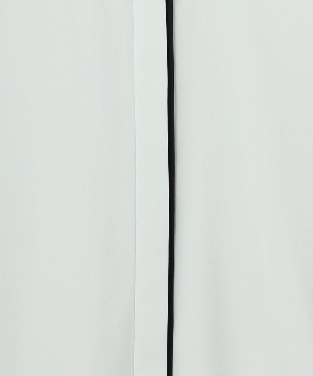 ICB L 【新色追加・接触冷感・UVケア・速乾・洗える】BackSatinAmunzen 5分袖バンドカラーブラウス 