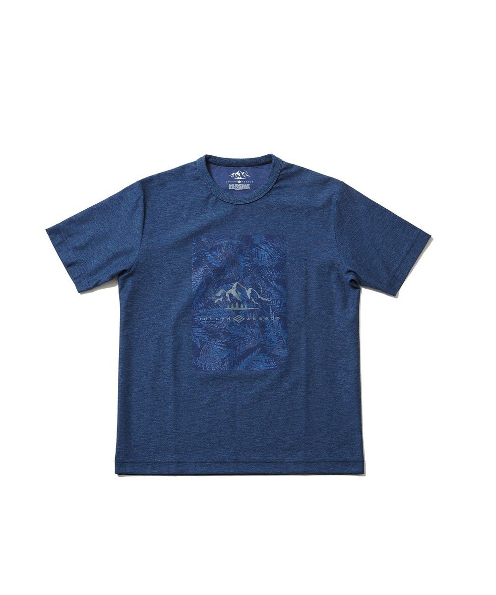 JOSEPH ABBOUD MOUNTAIN 【UNISEX】スラブリーフプリント Tシャツ 