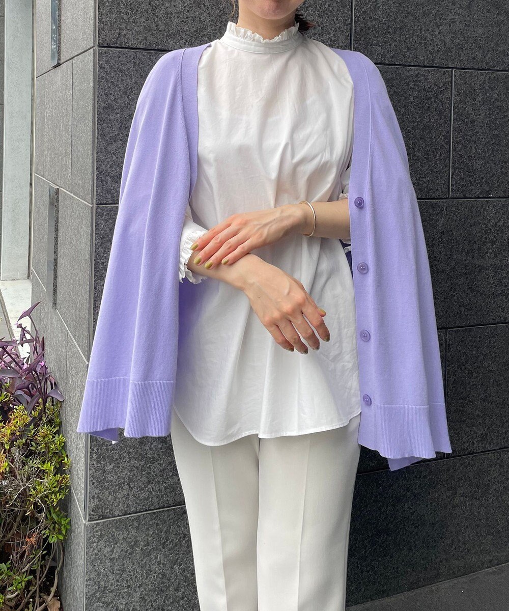 UNFILO スタイルアップニット カーディガン 