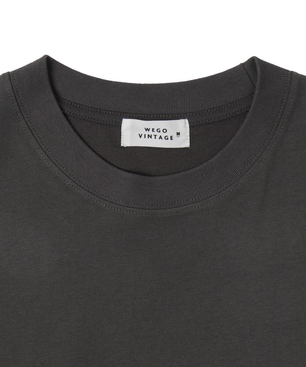 WEGO 【ユニセックス着用ITEM/MLサイズ展開】ヴィンテージライクグラフィックT（LS） 