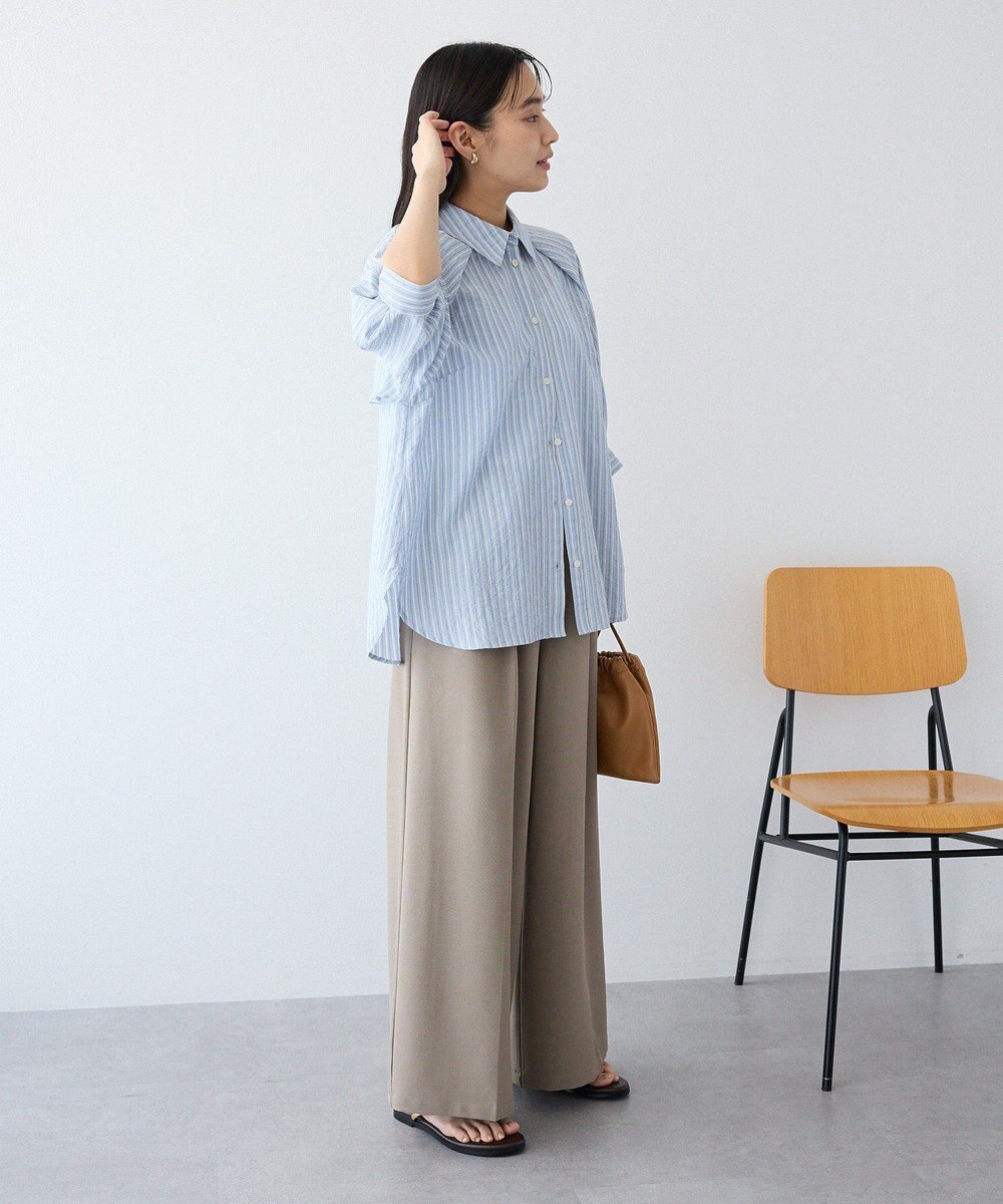 CRAFT STANDARD BOUTIQUE ストライプラグランタックシャツ 