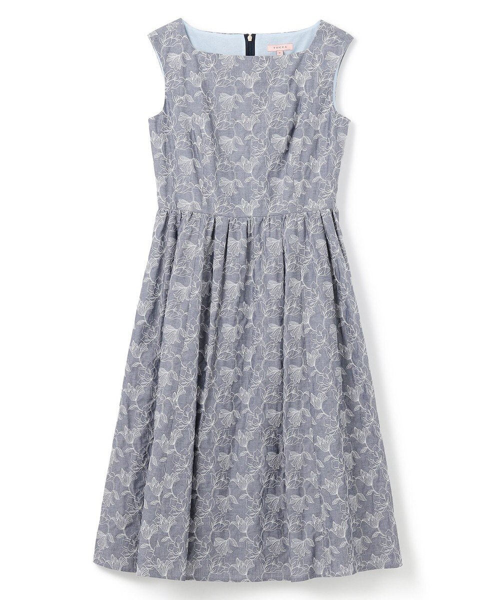 TOCCA 【洗える・消臭】CHAMBRAY GARDEN ドレス 