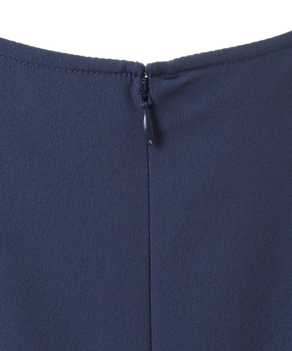 YECCA VECCA ジョーゼットプリーツワンピース 