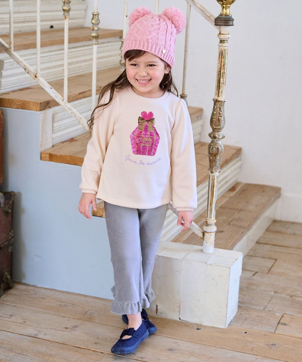 ANY KIDS 裏シャギーミラクルスパンコールトレーナー 