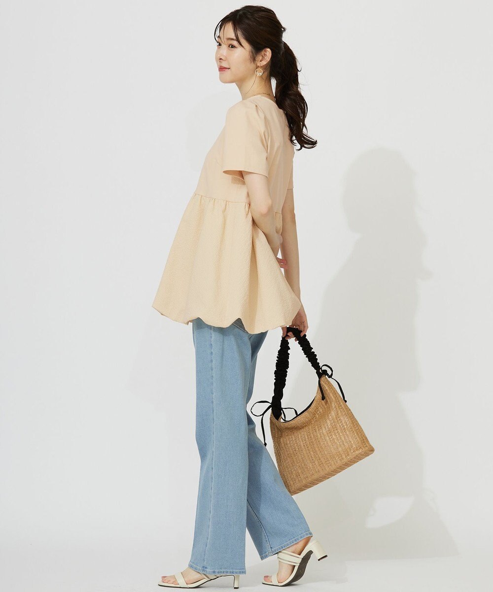 ANY SIS S 【洗える】コンビネーションペプラム チュニック 