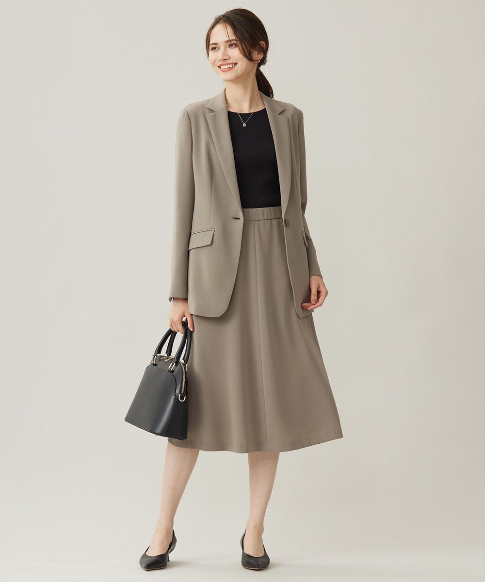 自由区 【洗える】ソフトリブ5分袖 Tシャツ 