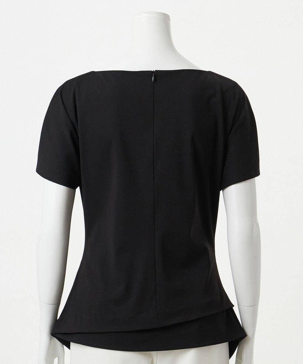 23区 L 【エステータ】トリアセストレッチクロス タック ブラウス 