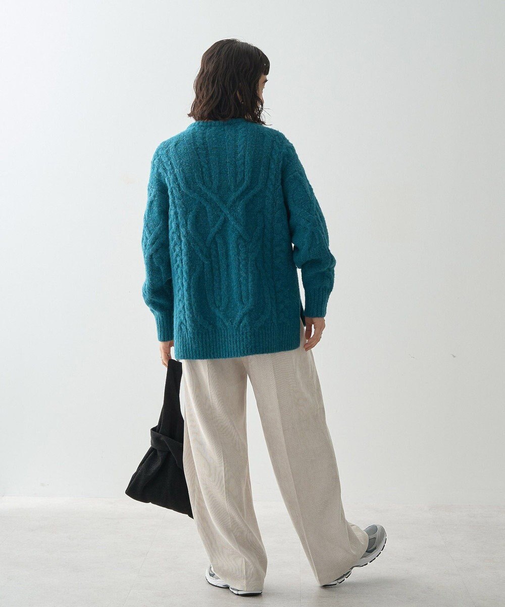 AMERICAN HOLIC ローゲージアラン柄ニットプルオーバー 