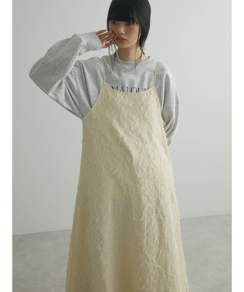 Green Parks armonia．フェザージャガードキャミワンピース 