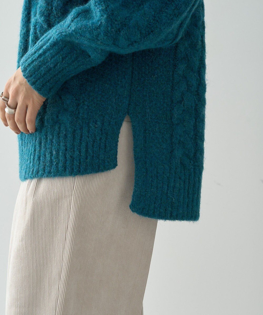 AMERICAN HOLIC ローゲージアラン柄ニットプルオーバー 