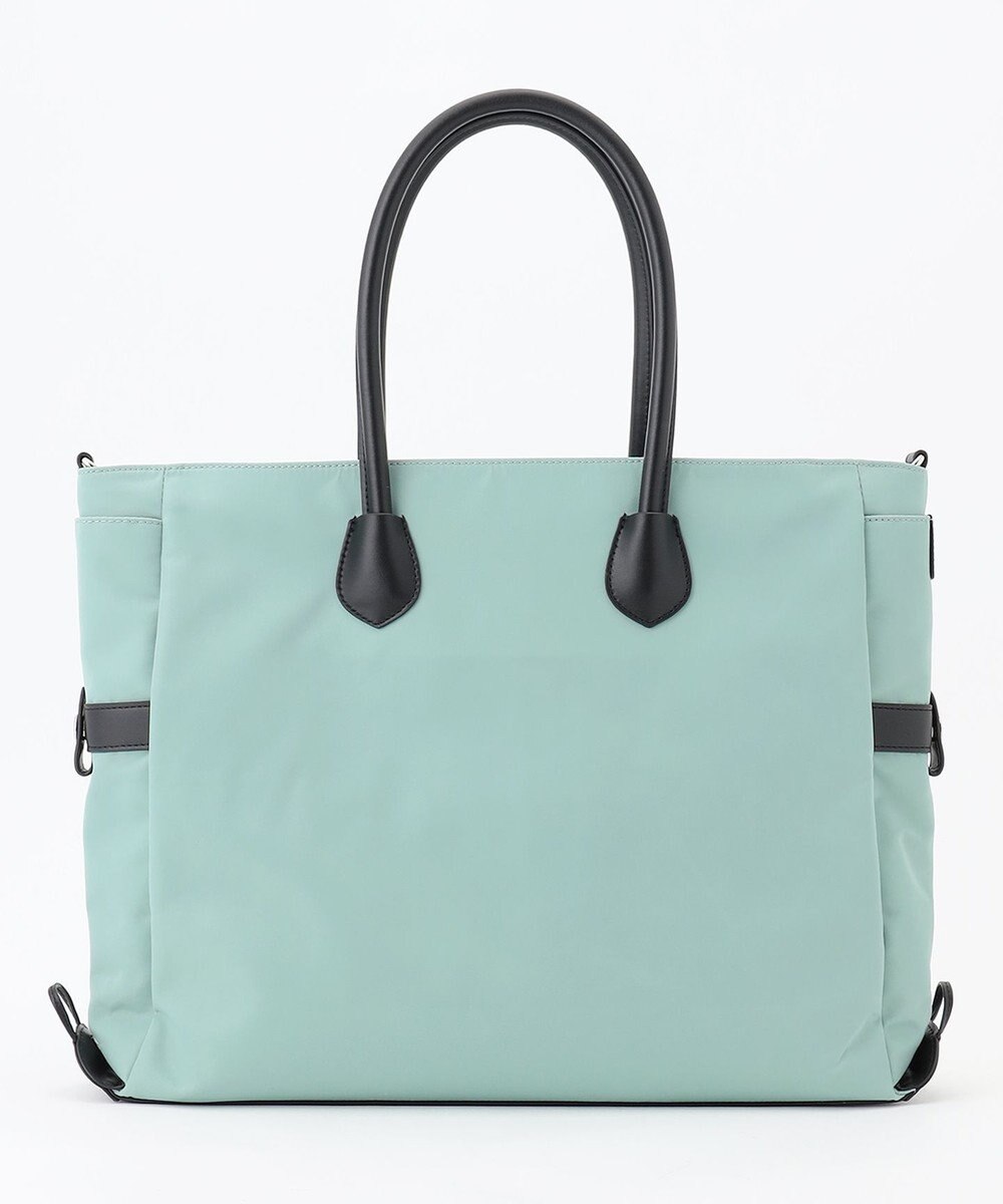 Y'SACCS ナイロン×リサイクルレザー　ホック2WAYトート　Mサイズ 