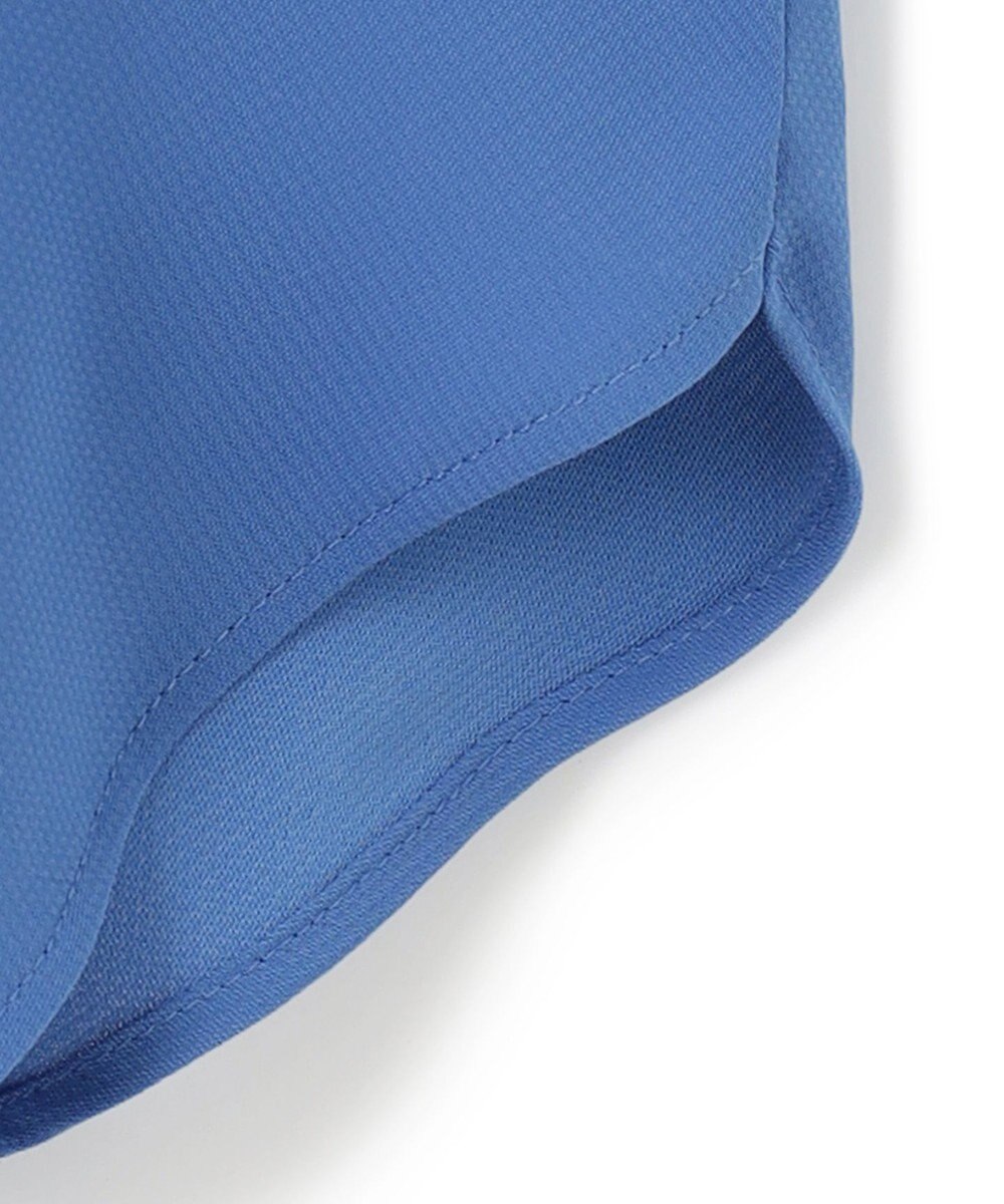 ICB L 【新色追加・接触冷感・UVケア・速乾・洗える】BackSatinAmunzen 5分袖バンドカラーブラウス 