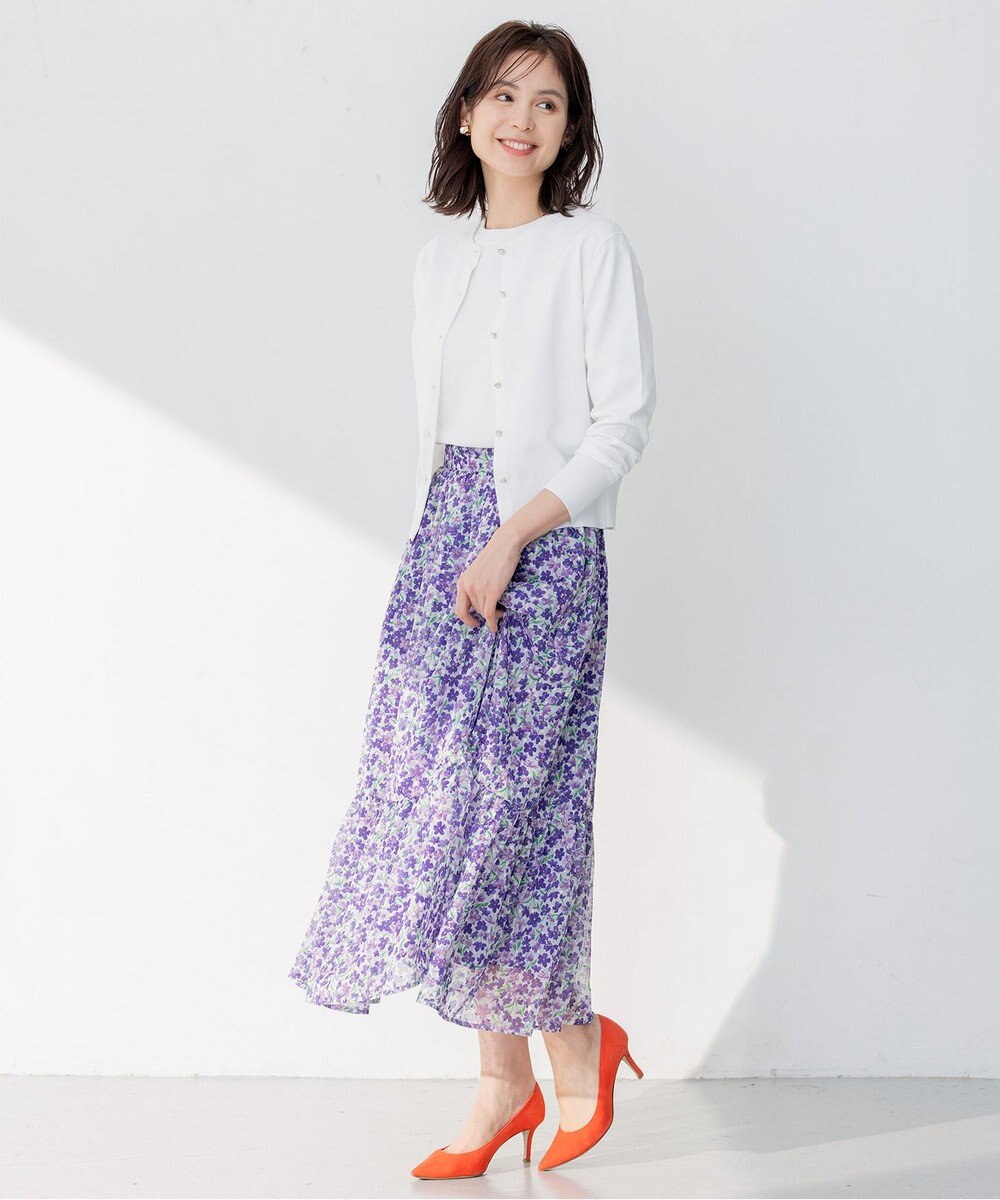 組曲 【23SS】ヴィンテージフラワープリント スカート 