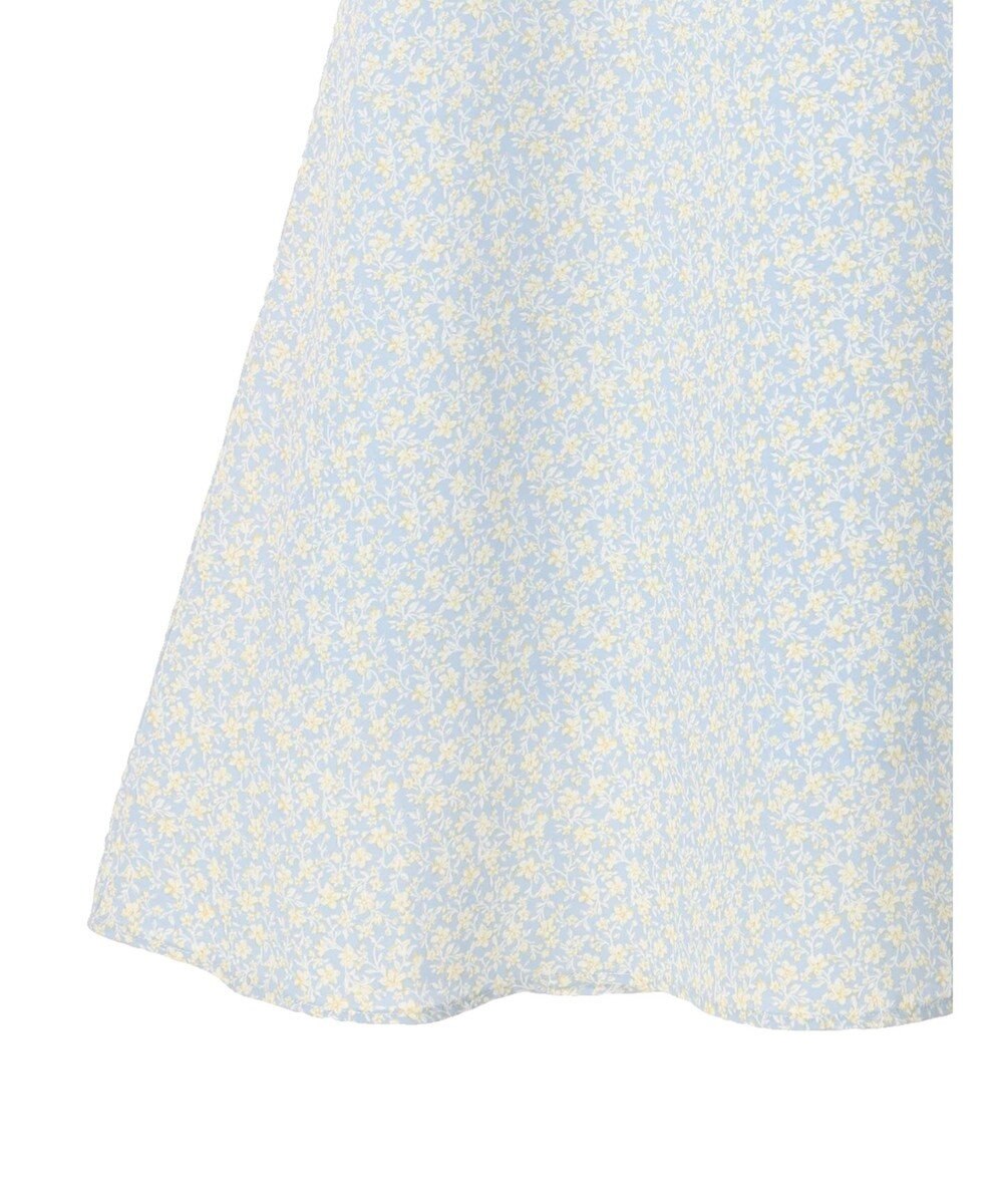 earth music&ecology フラワープリントフレアスカート 