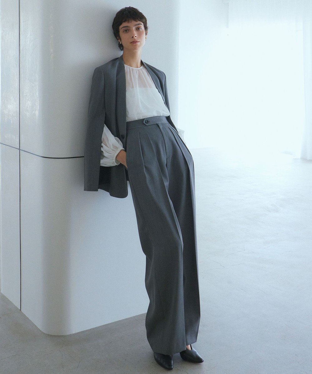 NAVE 【Nave】ウールポリエステルツイル パンツ 