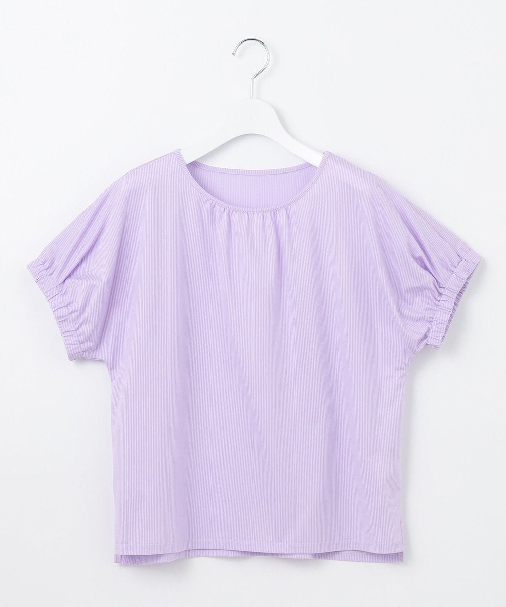 J.PRESS LADIES S 【WEB限定カラーあり・洗える】ストライプジャージー フレンチスリーブ カットソー 